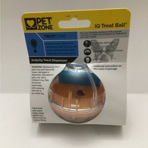 Pet Zone IQ Treat Ball – Adjustable Dog Treat Dog Ball & Treat Dispensing